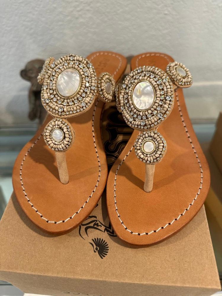 Mystique sandals - pearl size 6 NWT